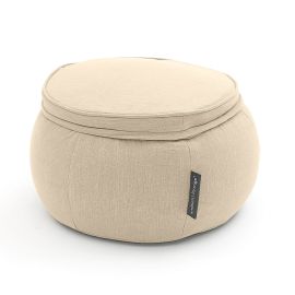 купить бескаркасный пуфик бежевого цвета шенилл