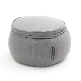 купить набор дизайнерской бескаркасной мебели кресло и пуф в темно-сером цвете butterfly chaise астралия