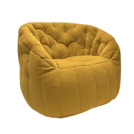 купить уютное бескаркасное кресло для чтения Butterfly Sofa Yellow Shine желтое
