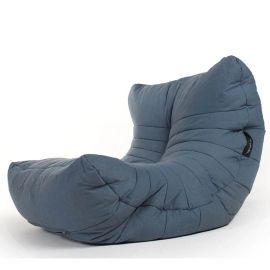 Бескаркасное уличное кресло для сада Acoustic Sofa Atlantic Denim (синее олефин)