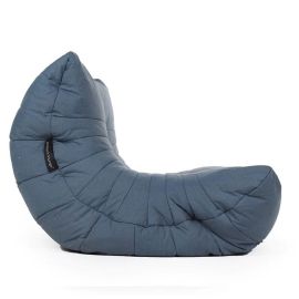 Бескаркасное садовое кресло для улицы Acoustic Sofa Atlantic Denim (синее олефин)