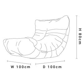 Acoustic Sofa - Atlantic Denim (Оксфорд), Цвет: Atlantic Denim, Категория ткани: Оксфорд, изображение 3