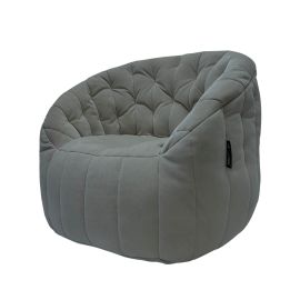 Дизайнерское бескаркасное кресло Butterfly Sofa Keystone Grey (светло серое)