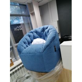 Дизайнерское бескаркасное кресло Butterfly Sofa™ - Blue Jazz (синее)