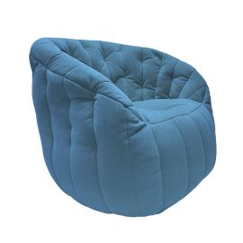 Дизайнерское бескаркасное кресло Butterfly Sofa Blue Jazz (синее)