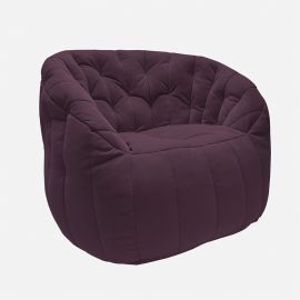 Дизайнерское бескаркасное кресло Butterfly Sofa™ - Aubergine Dream (фиолетовое)