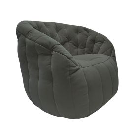 купить широкое бескаркасное кресло Butterfly Sofa Black Sapphire черное