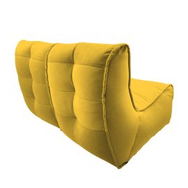 Twin Couch - Yellow Shine (Велюр), Цвет: Yellow Shine, Категория ткани: Велюр, изображение 4