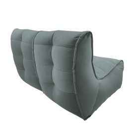 Twin Couch - Keystone Grey (Велюр), Цвет: Keystone Grey, Категория ткани: Велюр, изображение 4