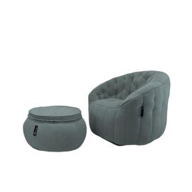 Butterfly Chaise - Keystone Grey (Велюр), Цвет: Keystone Grey, Категория ткани: Велюр