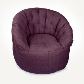 Дизайнерское бескаркасное кресло Butterfly Sofa Aubergine Dream (фиолетовое)