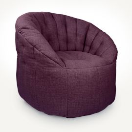 Дизайнерское бескаркасное кресло Butterfly Sofa Aubergine Dream (фиолетовое)