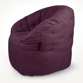Дизайнерское бескаркасное кресло Butterfly Sofa Aubergine Dream (фиолетовое)