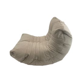 Бескаркасное кресло Acoustic Sofa™ - Eco Weave (бежевое) велюр