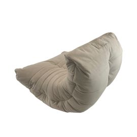 Бескаркасное кресло Acoustic Sofa™ - Eco Weave (бежевое) велюр