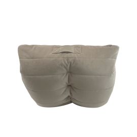 Бескаркасное кресло Acoustic Sofa™ - Eco Weave (бежевое) велюр