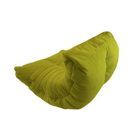 Бескаркасное анатомическое кресло зеленого цвета