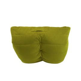 Бескаркасное анатомическое кресло зеленого цвета