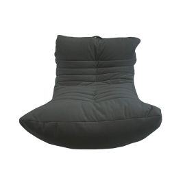 Бескаркасное кресло Acoustic Sofa™ - Black Sapphire (черное) велюр