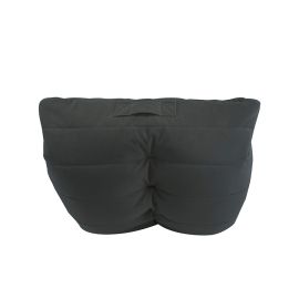 Бескаркасное кресло Acoustic Sofa™ - Black Sapphire (черное) велюр