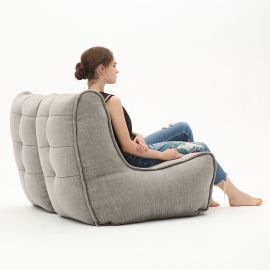 Twin Couch - Keystone Grey (Шенилл), Цвет: Keystone Grey, Категория ткани: Шенилл, изображение 3
