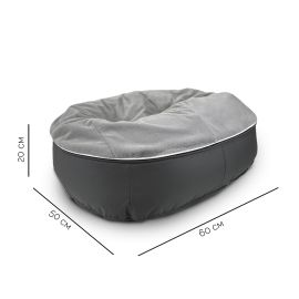 Лежанка лежак для маленьких собак Pet Lounge Small - Dark Grey Rabbit