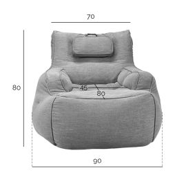 Tranquility Armchair - Atlantic Denim (Оксфорд), Цвет: Atlantic Denim, Категория ткани: Оксфорд, изображение 2