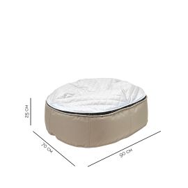 Лежак для собак Pet Lounge Medium - Cappuccino Grey Quilt, изображение 5