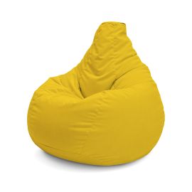Bean Bag - Yellow Shine (Велюр), Цвет: Капибара - 4XL Eco Weave (велюр, бежевый), Категория ткани: Велюр, изображение 4