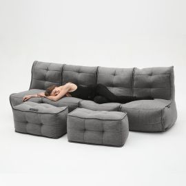 Mod4 Quad Couch - Luscious Grey (Шенилл), Цвет: Luscious Grey, Категория ткани: Шенилл