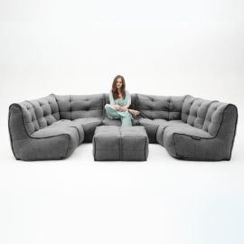 Mod6 Lounge Max - Black Sapphire (Шенилл), Цвет: Black Sapphire, Категория ткани: Шенилл, изображение 2