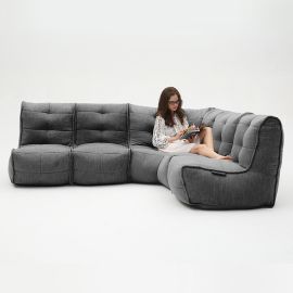 Mod4 L Sofa - Black Sapphire (Шенилл), Цвет: Black Sapphire, Категория ткани: Шенилл, изображение 2