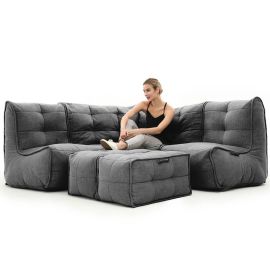 Mod4 Corner Deluxe - Black Sapphire (Шенилл), Цвет: Black Sapphire, Категория ткани: Шенилл, изображение 2