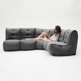 Mod4 L Sofa - Black Sapphire (Шенилл), Цвет: Black Sapphire, Категория ткани: Шенилл, изображение 3