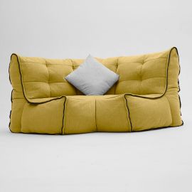 Купить угловой модуль Twin Modular Corner - Yellow Shine (Шенилл) желтого цвета для модульного дивана ambient lounge