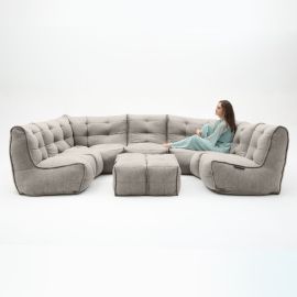 Mod6 Lounge Max - Keystone Grey (Шенилл), Цвет: Keystone Grey, Категория ткани: Шенилл, изображение 4
