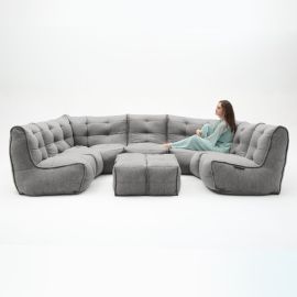 Mod6 Lounge Max - Luscious Grey (Шенилл), Цвет: Luscious Grey, Категория ткани: Шенилл, изображение 4