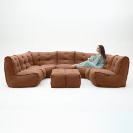 Mod6 Lounge Max - Terra Cocta (Шенилл), Цвет: Terra Cocta, Категория ткани: Шенилл, изображение 4