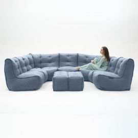 Mod6 Lounge Max - Blue Jazz (Шенилл), Цвет: Blue Jazz, Категория ткани: Шенилл, изображение 4