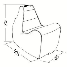 Tivoli Lounger - Tundra Spring (Замша), Цвет: Tundra Spring, Категория ткани: Замша, изображение 2