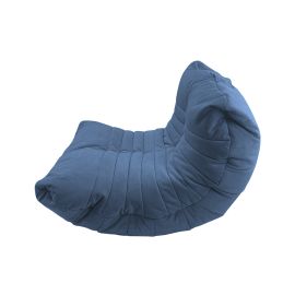 Бескаркасное кресло Acoustic Sofa Blue Jazz (синее) велюр