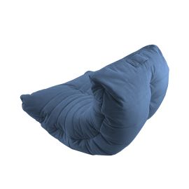 Бескаркасное кресло Acoustic Sofa Blue Jazz (синее) велюр