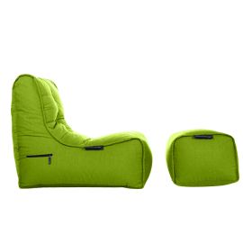 Кресло мешок и пуфик под ноги Evolution Chaise™ - Limespa (Оксфорд зеленый)