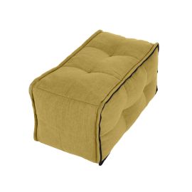 Twin Ottoman Middle Link - Yellow Shine (Шенилл), Цвет: Mocha Mousse, Категория ткани: Искусственный мех