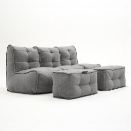 Mod3 Movie Couch Deluxe - Luscious Grey (Шенилл), Цвет: Luscious Grey, Категория ткани: Шенилл, изображение 2