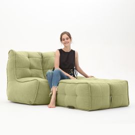 Twin Couch Deluxe - Lime Citrus (Шенилл), Цвет: Lime Citrus, Категория ткани: Шенилл, изображение 2
