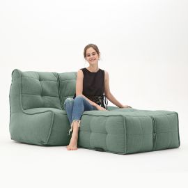Twin Couch Deluxe - Pepper Mint (Шенилл), Цвет: Pepper Mint, Категория ткани: Шенилл, изображение 2