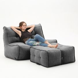 Twin Couch Deluxe - Black Sapphire (Шенилл), Цвет: Yellow Shine, Категория ткани: Велюр, изображение 3