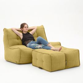 Twin Couch Deluxe - Yellow Shine  (Шенилл), Цвет: Yellow Shine, Категория ткани: Шенилл, изображение 3