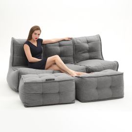 Mod3 Movie Couch Deluxe - Luscious Grey (Шенилл), Цвет: Luscious Grey, Категория ткани: Шенилл, изображение 4